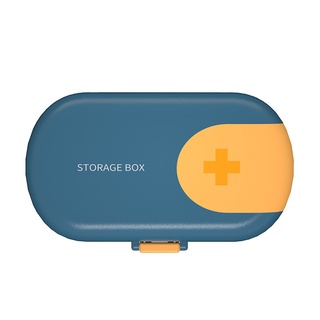 Portátil de viaje píldora caso cortador de pastillas organizador de medicina contenedor de almacenamiento de tabletas caja de 4 rejillas de plástico (8)