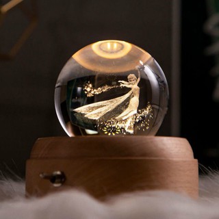 Bola de cristal de hielo y nieve Aisha Aisha caja de música caja de música cumpleaños niña shangxuyang.my10.6