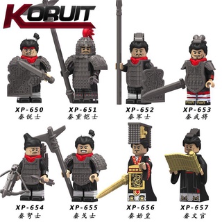 【 hot sale 】lego qin empire ancient war soldados minifiguras casco armadura accesorios bloques de construcción juguetes de ladrillo kt1088