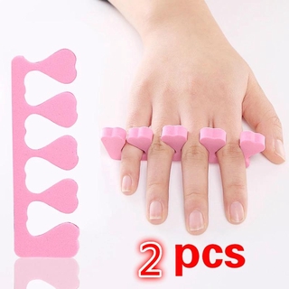 2pcs Esponja separadora de dedos para Nail Art