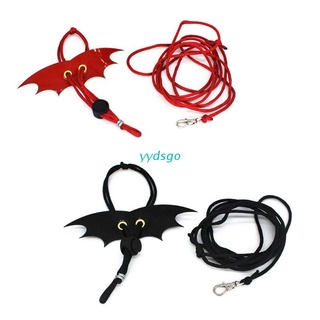 YGO Adjustable Wing Style Harness Climbing Rope Belt Small Lizard Reptile Animal Imitation Leather Pet Lguana Traction Leash