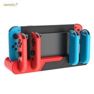 sweety7 Charger For Switch Joycons Controller Gamepad 4-in-1Charging Dock