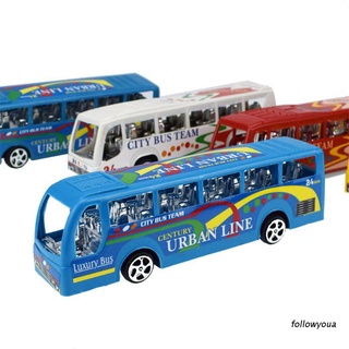 Fol: "City Bus Inertial Cars juguetes para niños modelo de coche vehículos bebé juguete diseño paisaje