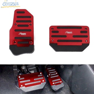 FLOWERS 2pcs High Quality Car Pedal Manual Block Non-slip Foot Treadle Clutch New Cover Automatic Transmission Brake Gas Brake Accelerator