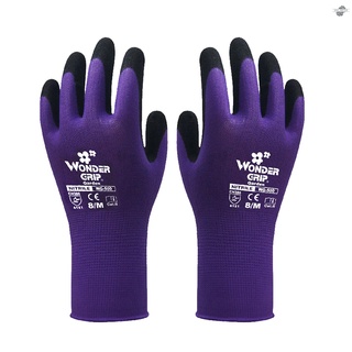 1-par guantes De trabajo De Nitrile delgados transpirables Uso ancho púrpura L