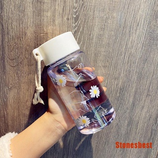 STBT 500ml margarita transparente botellas de agua de plástico libre de BPA Bot de agua esmerilada