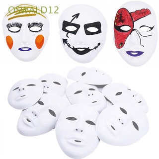 oswald12 diy mascarada protección blanca protección halloween decoración 3d mardi gras carnaval fiesta cara cubierta adultos para hombre femenino cosplay props