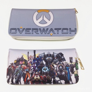Long Wallet Animation around Overwatch Long Style Wit ZipperPUWallet Foreign Trade New Card Holder Clutch Wallet Birthday Gift