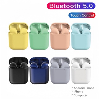 (COD) 9 colores TWS auriculares Bluetooth i12 inPodTouch Airpod tecla auriculares inalámbricos auriculares deportivos auriculares para iPhone Xiaomi teléfono inteligente Android teléfono sin caja al por menor