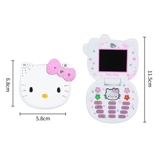 🅐🅓K688 Teléfono Celular Multifuncional Doble Tarjeta De Espera Adorable De Dibujos Animados Hello-Kitty Niños Teclado Para Niñas (5)