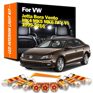 Interior LED Para VW Jetta Bora Vento MK4 MK5 MK6 IV V VI 1999-2016 Bombilla De Vehículo Canbus Kit De Luces De Lectura De Mapa De Cúpula (1)